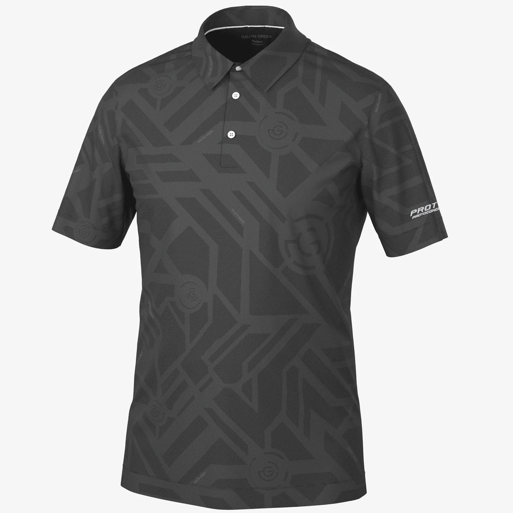 GALVIN GREEN x PROTOCONCEPT (MAZE) Breathable short sleeve golf shirt