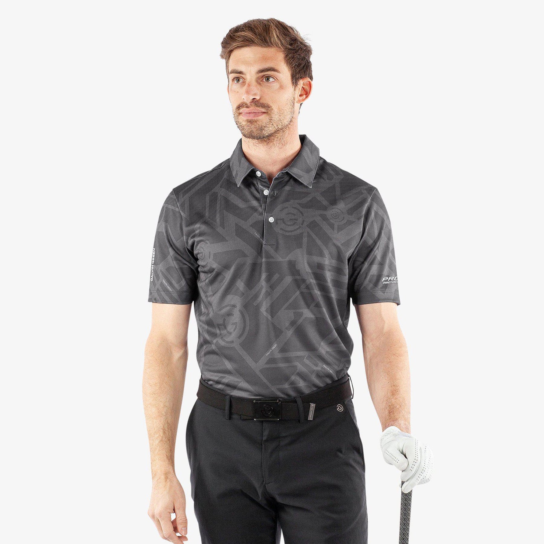 GALVIN GREEN x PROTOCONCEPT (MAZE) Breathable short sleeve golf shirt