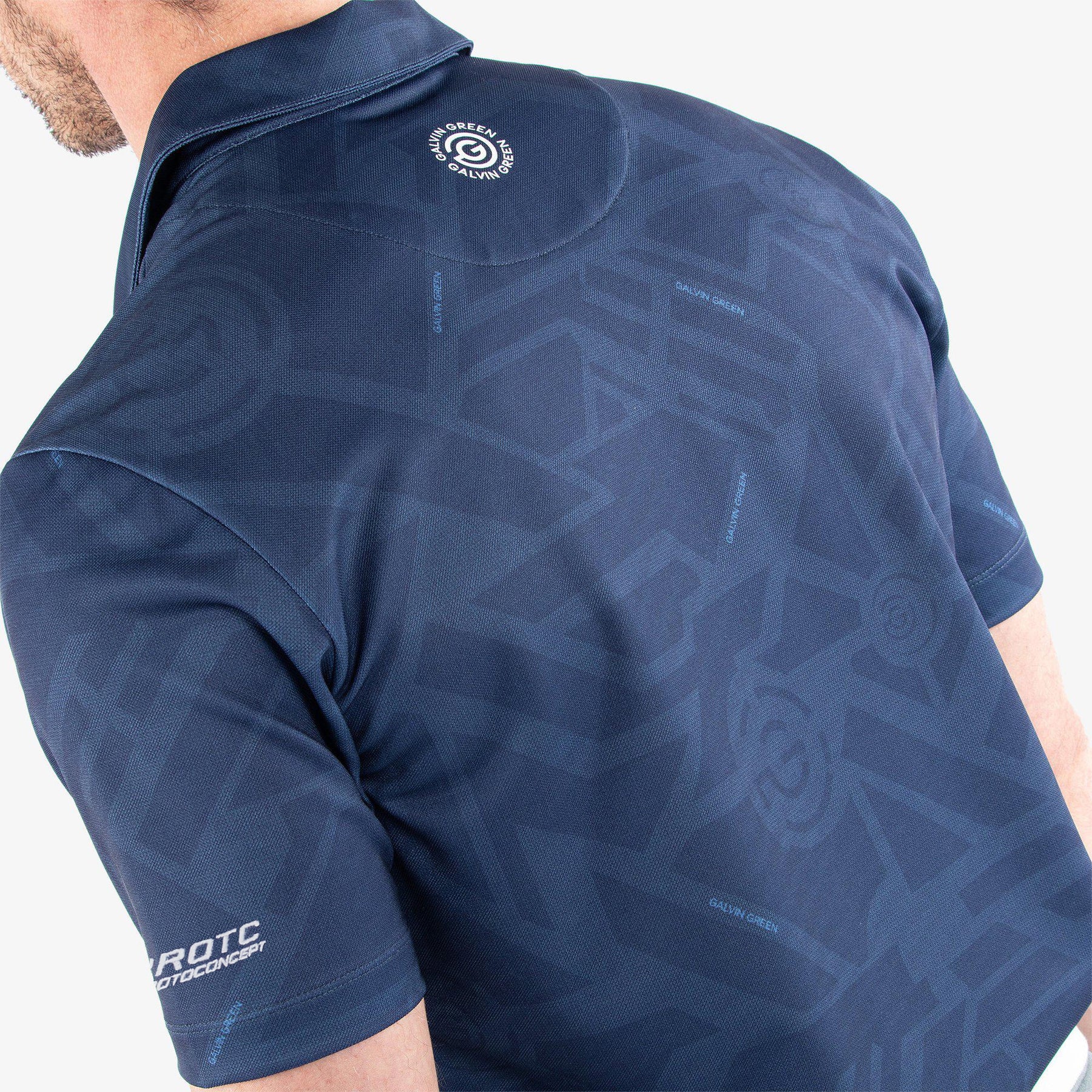 GALVIN GREEN x PROTOCONCEPT (MAZE) Breathable short sleeve golf shirt